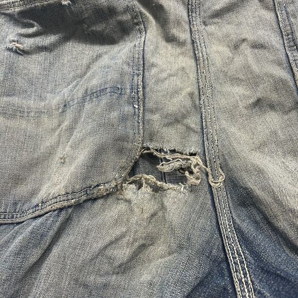 Vintage 40s Jack Rabbit Denim Workwear Overalls 36x28 - Picture 6 of 6